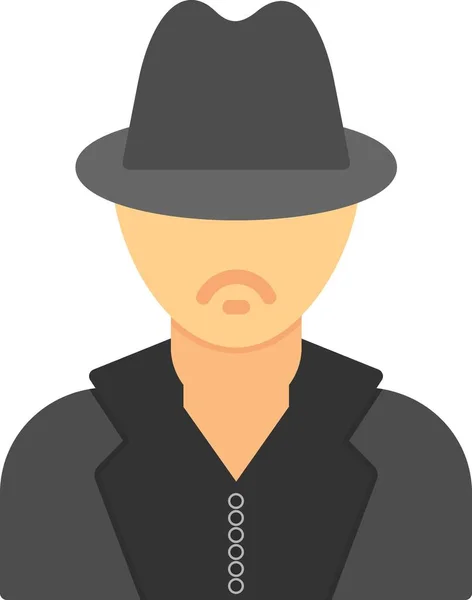 Detective Vector Line Icon — Vector de stock