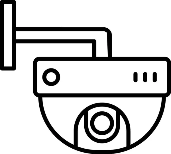 Vigilancia Vector Line Icon — Archivo Imágenes Vectoriales