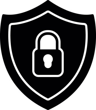 Güvenlik kalkanı vektör çizgisi simgesi
