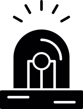 Siren vektör satırı simgesi