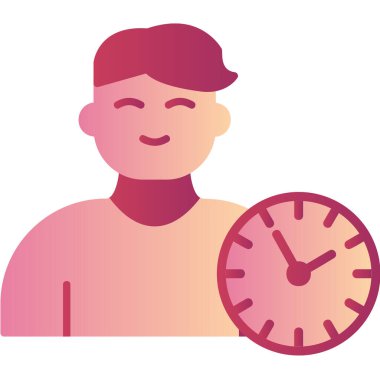 vector illustration of time management modern icon in design