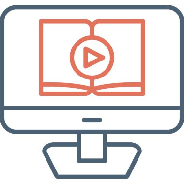 Öğretici ağ ikonu vektör illüstrasyonu