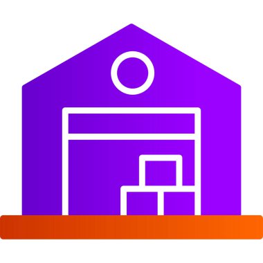 kutu simgesi vektör illüstrasyonu