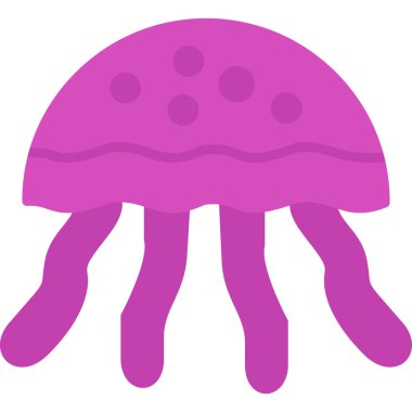 Denizanası ikonu. özet çizimi 