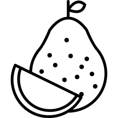 Pomelo modern ikon vektör çizimi