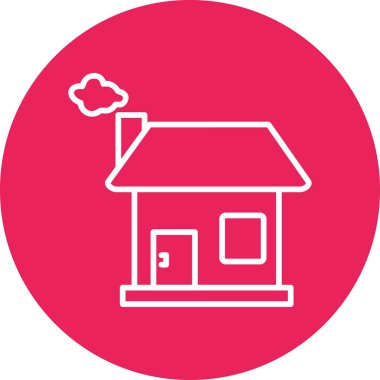 Ev simgesinin vektör illüstrasyonu