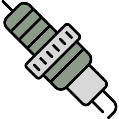 Buji modern simgesi, vektör illüstrasyonu 