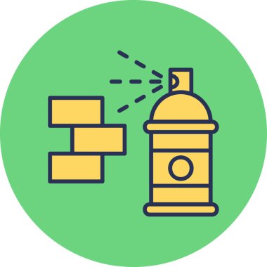 Graffiti modern simge, vektör illüstrasyonu