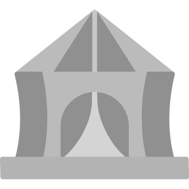 circus tent, simple web illustration