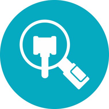 Büyüteç simgesi. vektör illüstrasyonu