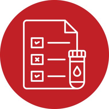 Medical Test Report modern vector icon illustration