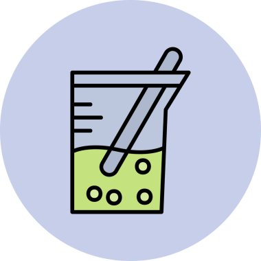 Beher. Web simgesi basit illüstrasyon 