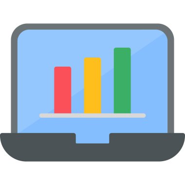 Bilgisayar. Web simgesi basit illüstrasyon