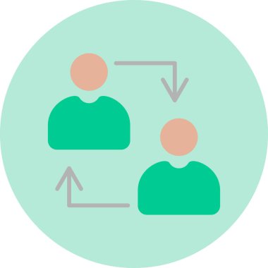 İş ve finans simgesinin vektör illüstrasyonu