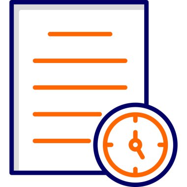 Zamanlama web simgesi, basit tasarım