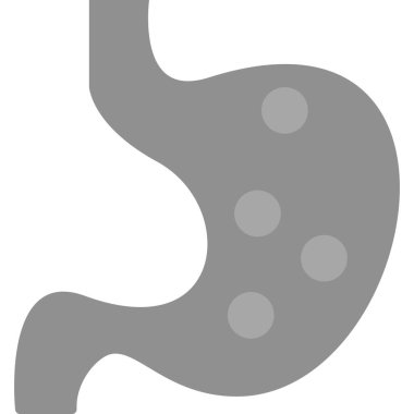 Mide ikonu. Web basit illüstrasyonu