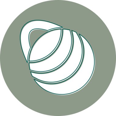 Spor topu modern simge, vektör illüstrasyonu