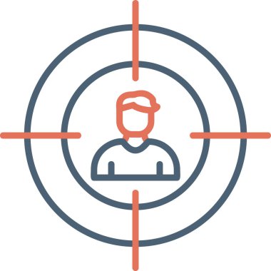 hedef simge vektör illüstrasyonu