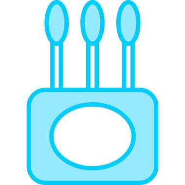 Modern Cotton Buds simgesinin vektör çizimi