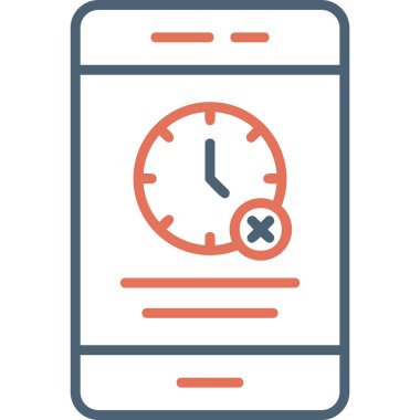 Cep telefonu. Web simgesi basit illüstrasyon