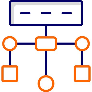 Ağ Paylaşımı. Vektör illüstrasyonu