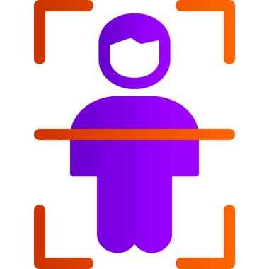 İnsan simgesinin vektör illüstrasyonu