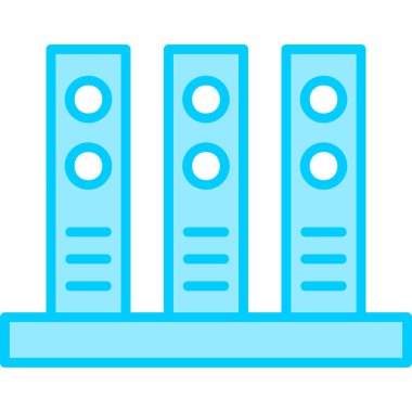 Arşivler. Web simgesi basit illüstrasyon