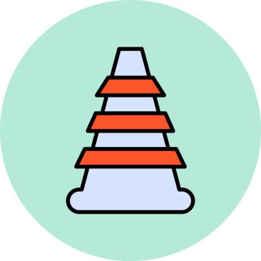 Koni modern simge, vektör çizimi\\