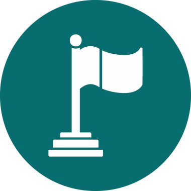 Basit bir bayrak simgesinin vektör çizimi