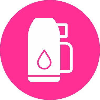 Termos modern simge, vektör illüstrasyonu