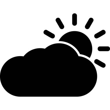 Hava durumu modern simgesi, vektör illüstrasyonu