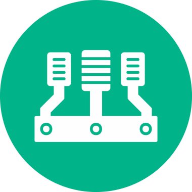 Araba hızlandırıcısı modern simge, vektör illüstrasyonu