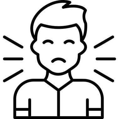 Adamım. Web simgesi basit illüstrasyon