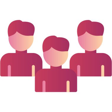 Bir çift. Web simgesi basit illüstrasyon