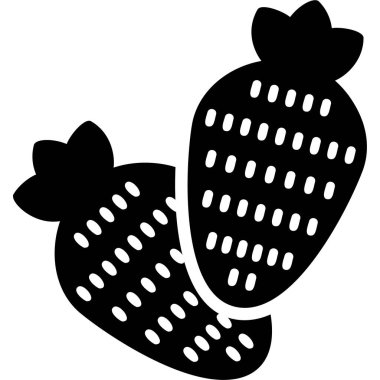 Çilek Ağı simgesi basit illüstrasyon