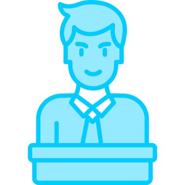 Makine simgesi, modern tasarım illüstrasyonu