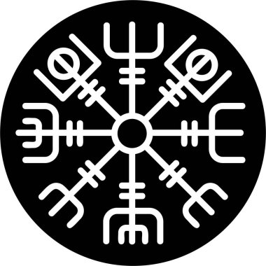 Viking Sikkesi vektör simgesi, basit illüstrasyon