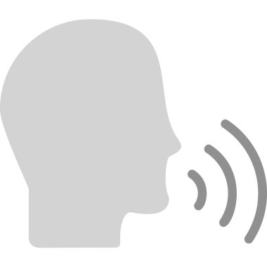 İnsan konuşması. Web simgesi basit illüstrasyon