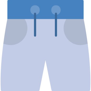 Şort. Web simgesi basit illüstrasyon  