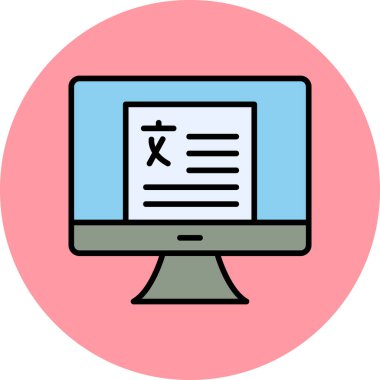 Dilbilim modern simgesi, vektör illüstrasyonu\\