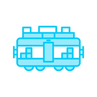 Train cargo modern vector icon illustration