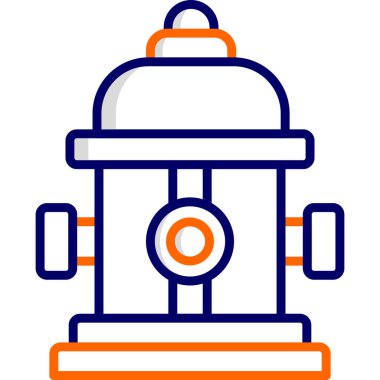 Yangın musluğu modern ikon vektör çizimi