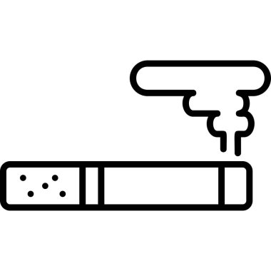 - Sigara. Web simgesi vektör illüstrasyonu