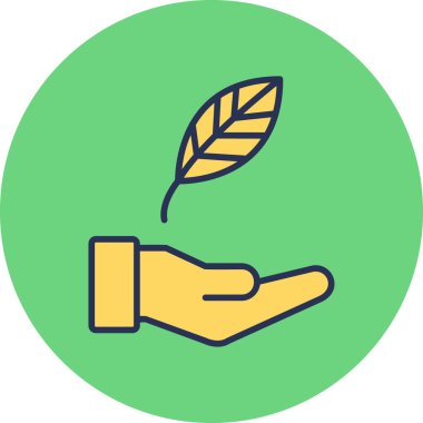 Çevre dostu modern simge, vektör illüstrasyonu