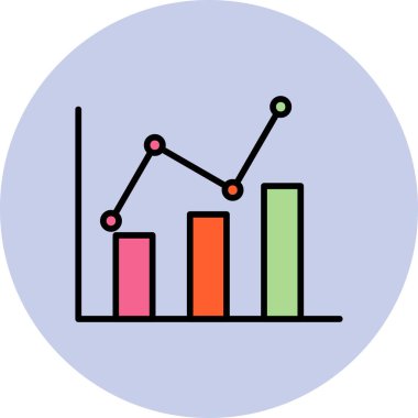 grafik ikonu vektör illüstrasyonu 