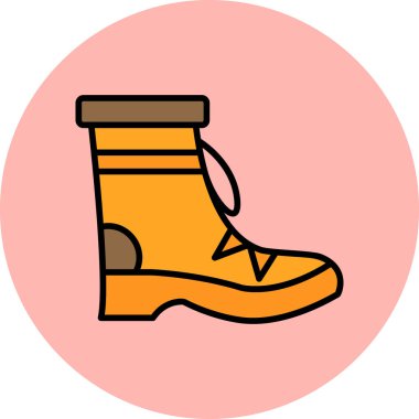 Boot. Web simgesi vektör illüstrasyonu