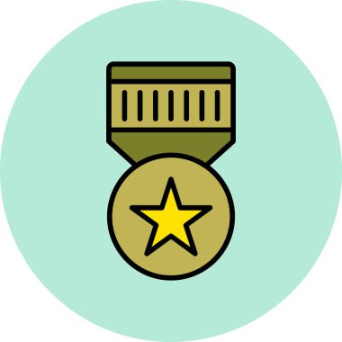 Rozet. Web simgesi basit illüstrasyon