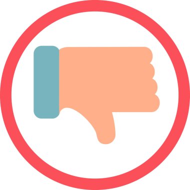 Hoşlanmamak. Web simgesi basit tasarım