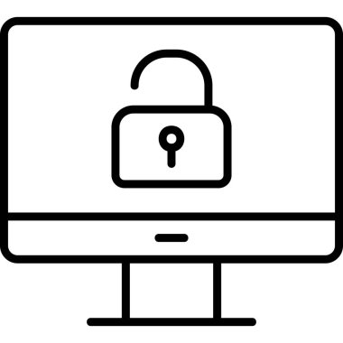 Güvenli olmayan düz vektör simgesi