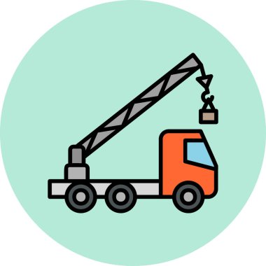 vinç simgesi vektör illüstrasyonu